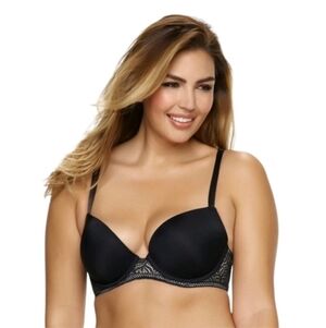 Paramour Carolina T-Back Bra 42C Black | Lightly Padded Underwire Support